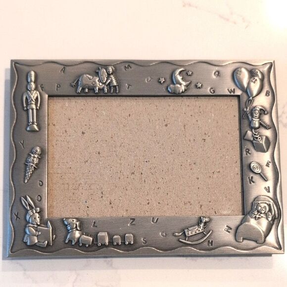 Malden Silver ABC Animal Toy Accent Child Picture Frame Baby Photo Nursery - Picture 10 of 10
